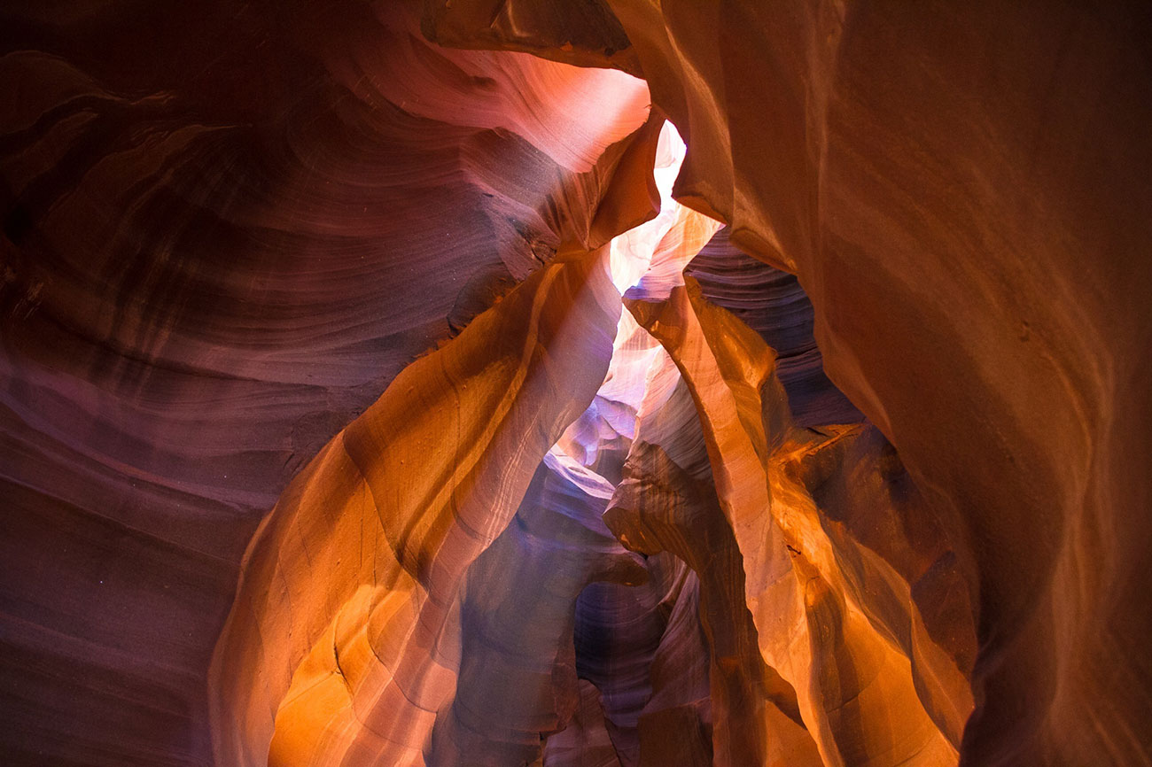 slot canyons with various designs